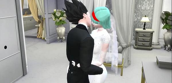  El Matrimonio de Bulma Episodio 2 Hermosa Esposa Recien Casada en su Boda le toman fotos eroticas al frente de su Marido Cornudo follada por el Viejo Netorare Hentai